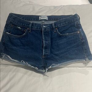 Agolde Parker High Waist Cutoff Denim Shorts